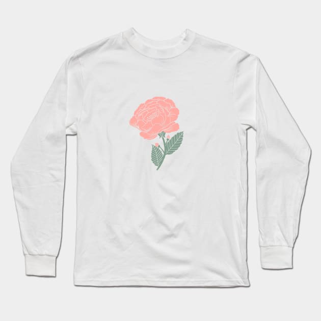 Spring Garden - Pink Long Sleeve T-Shirt by latheandquill